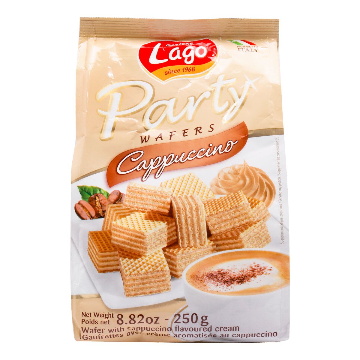 Gastone Lago Party Wafers Cappuccino 250 g