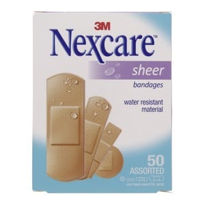 Nexcare Sheer Bandages 50 pcs