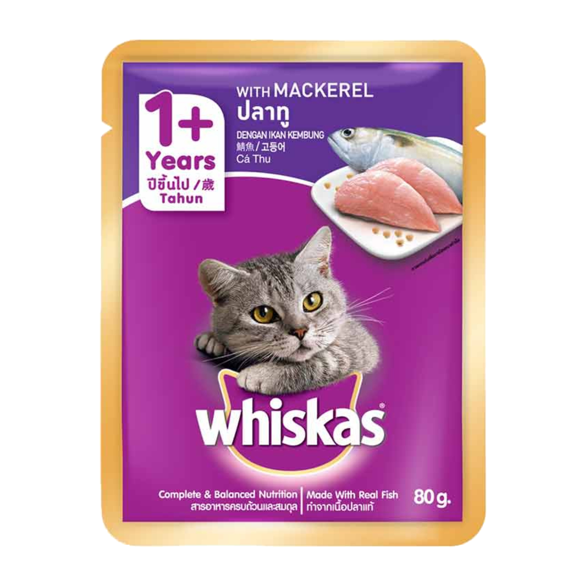 Whiskas Mackarel Pouch 80g