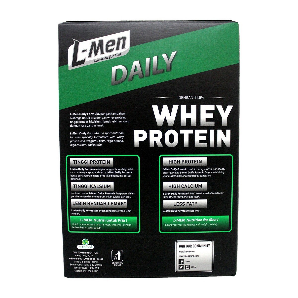 L-Men Milk Daily Dark Chocolate 250g