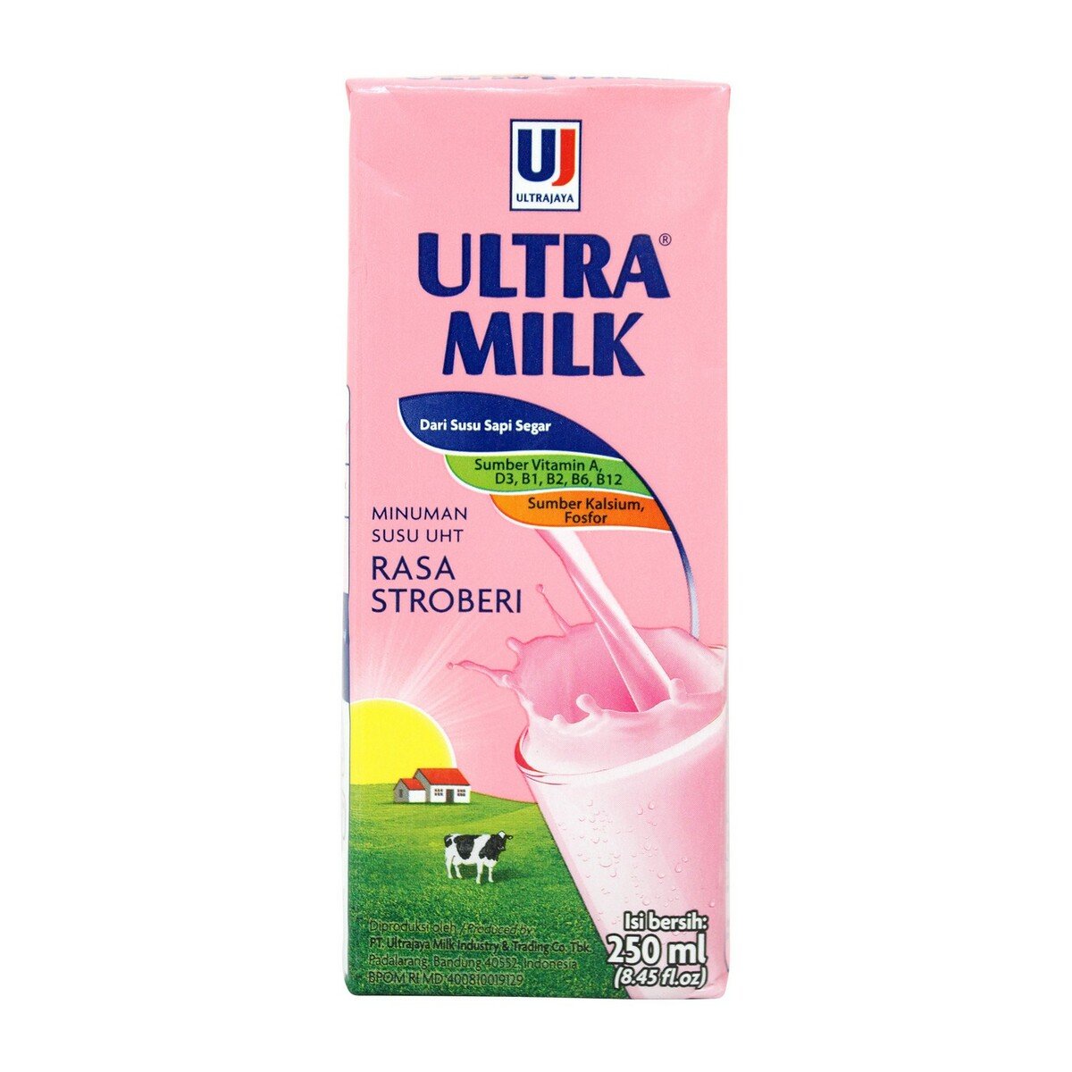 Ultra Susu UHT Stroberi 250ml