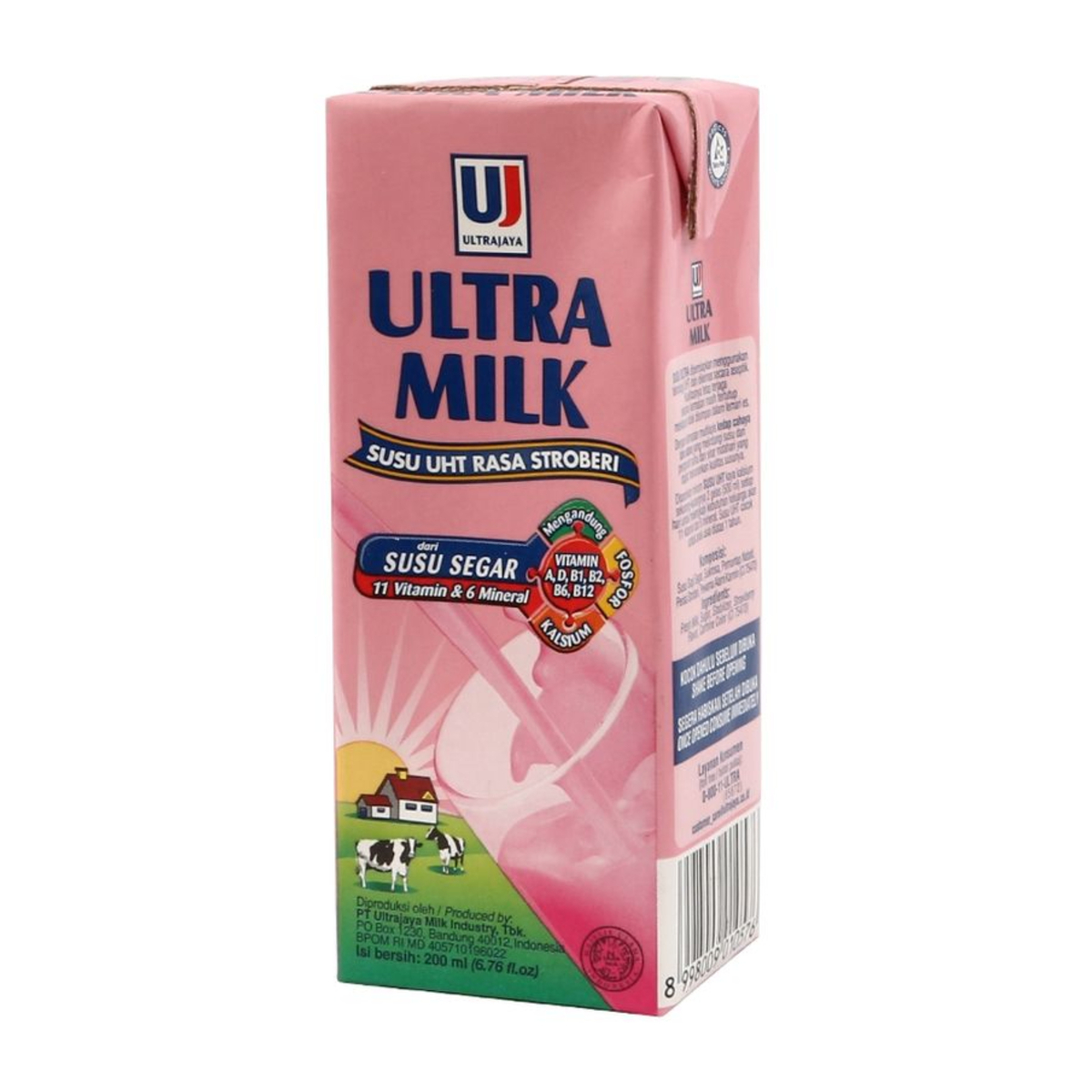 Ultra Susu UHT Stroberi 200ml