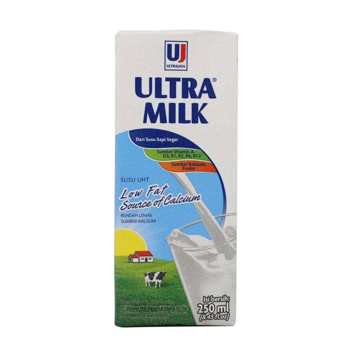 Ultra Susu UHT Rendah Lemak Plain 250ml