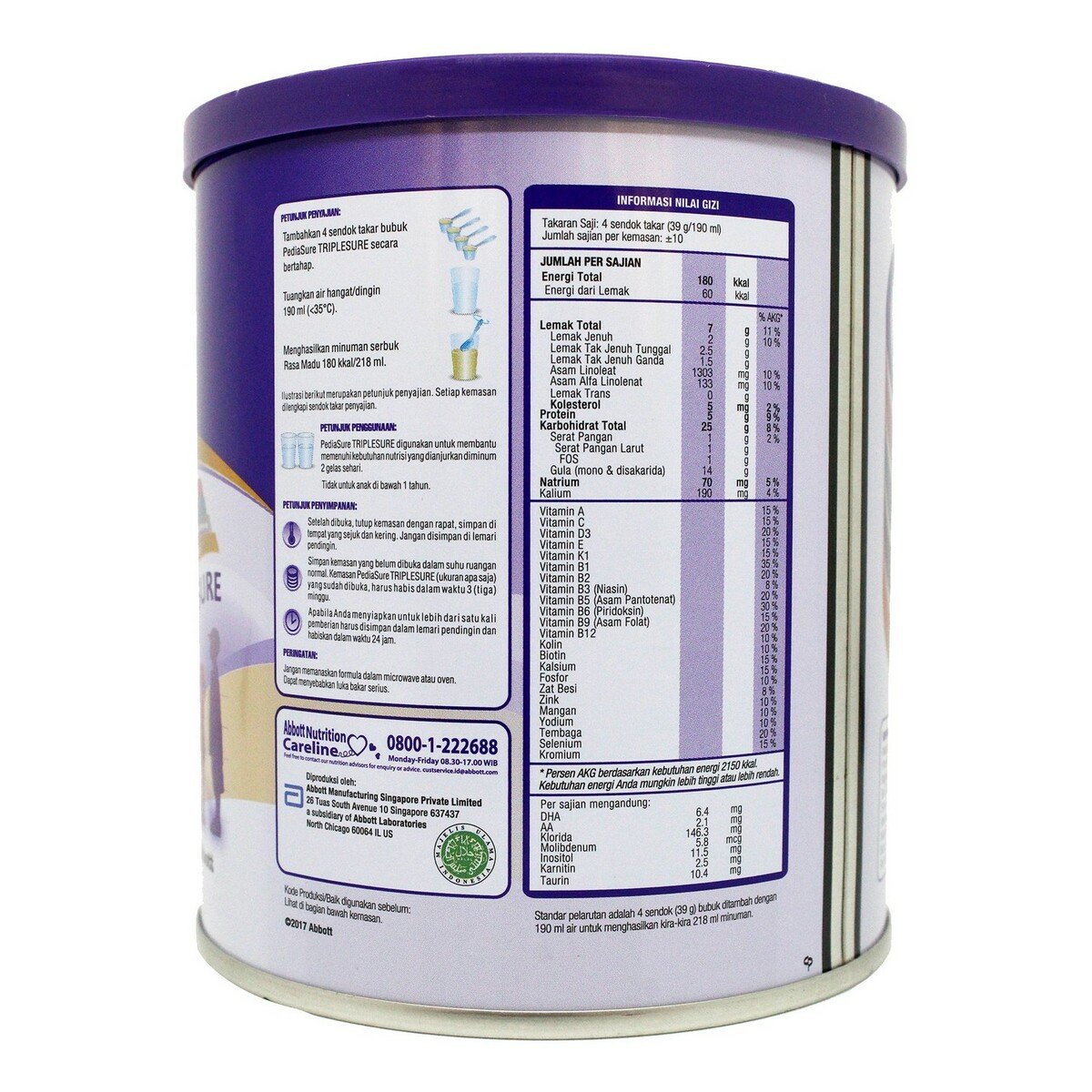 Pediasure Triplesure Honey 400g