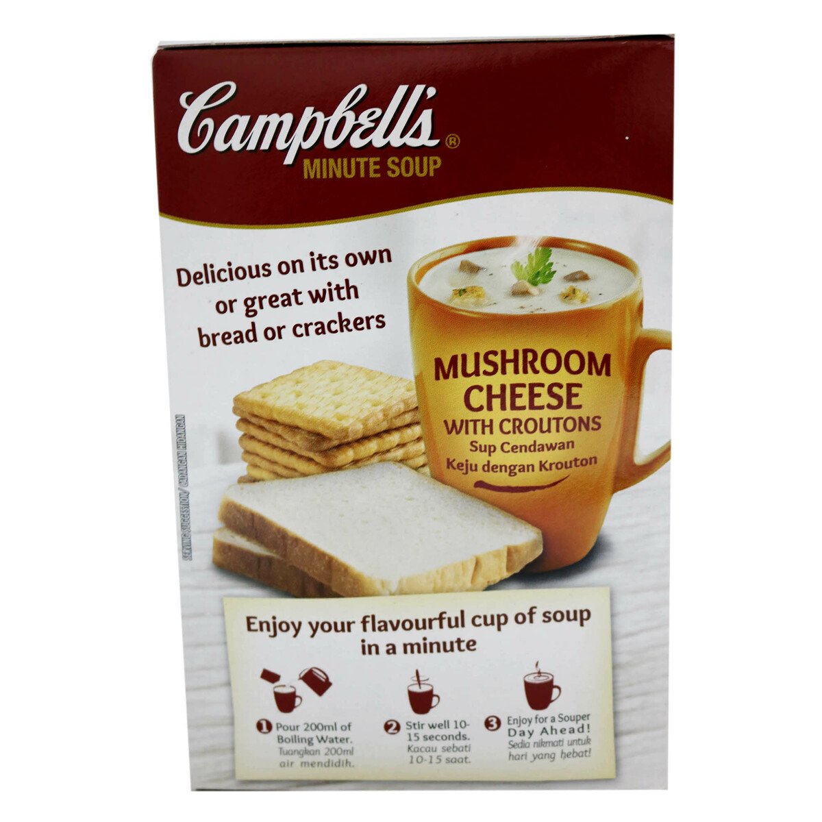 Campbell's Mushroom Cheese & Croutons 21g X 3's