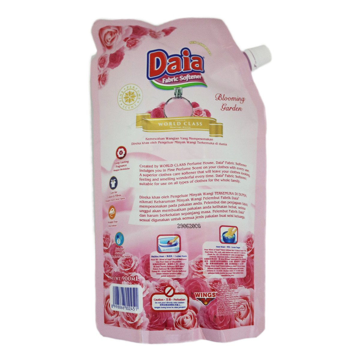 Daia Blooming Garden Fabric Softener Refill 800ml