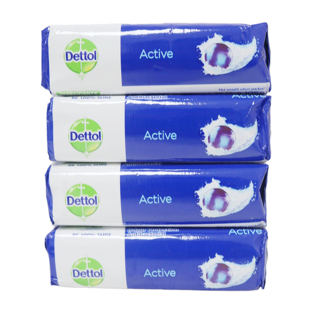 Dettol Bath Soap Active 4 x 105g