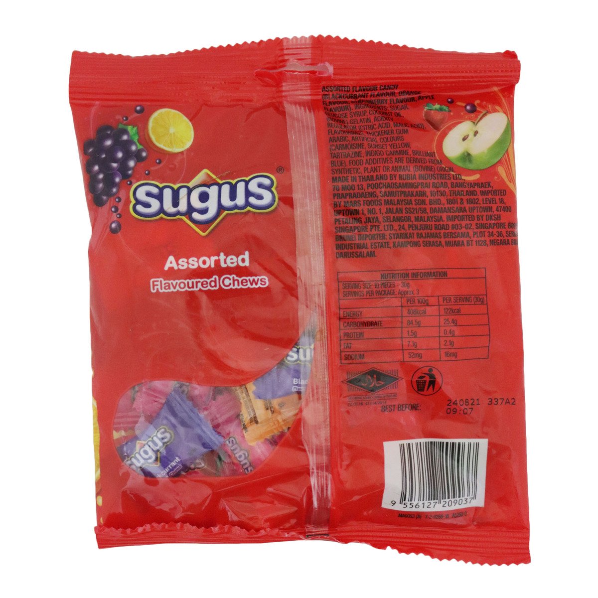 Sugus Assorted Pouch 100g