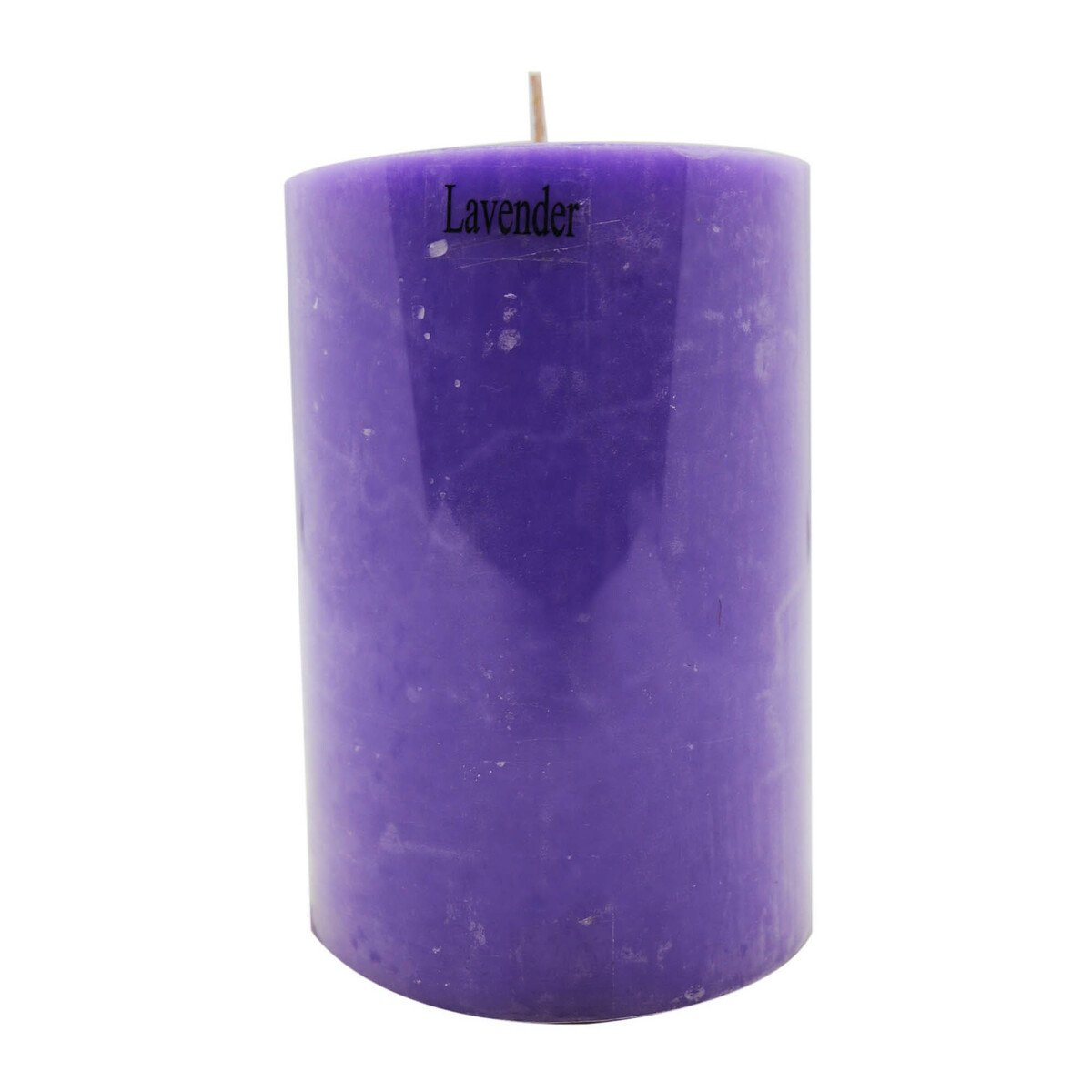 Organic Candle H Pillar Lavender 4in