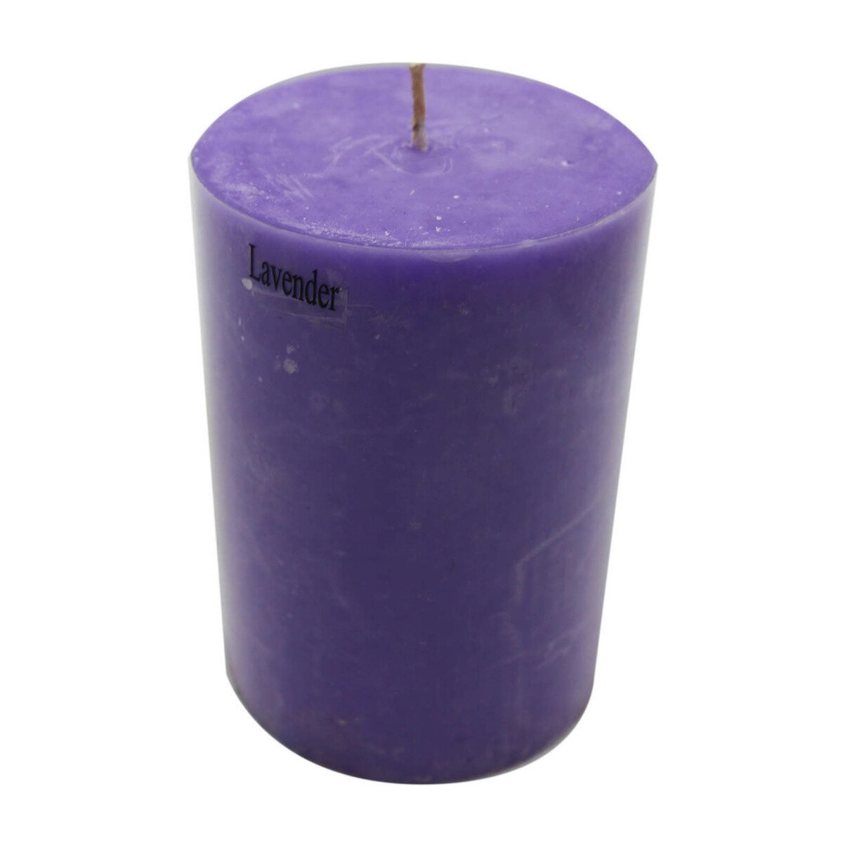 Organic Candle H Pillar Lavender 4in