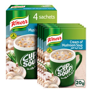 Knorr Cup A Soup Cream of Mushroom 4 x 20 g