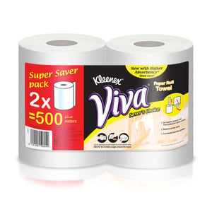 Kleenex Viva Paper Roll Towel 250 Meter 2 Rolls