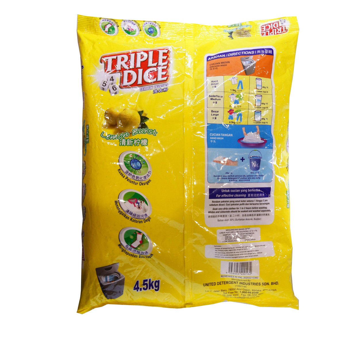 Kuat Harimau Dice Lemon Brust 4.2kg