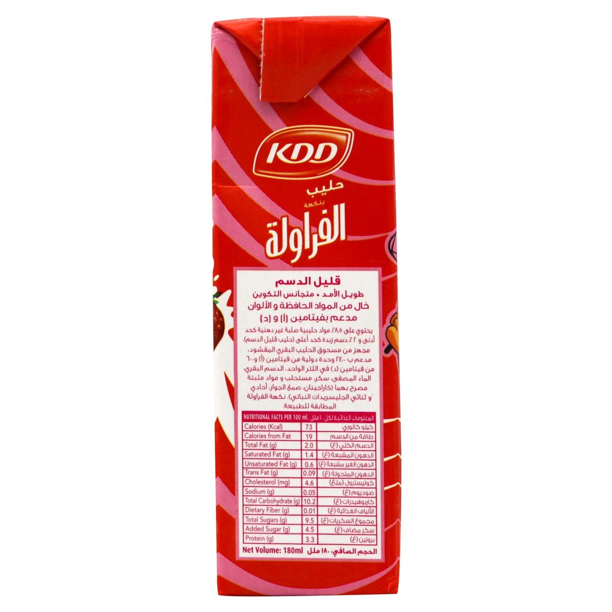 KDD Strawberry Flavoured Milk 18 x 180 ml