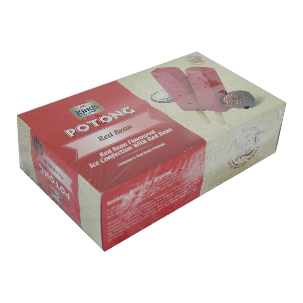 King's Potong Redbean Pack 6 x 60ml