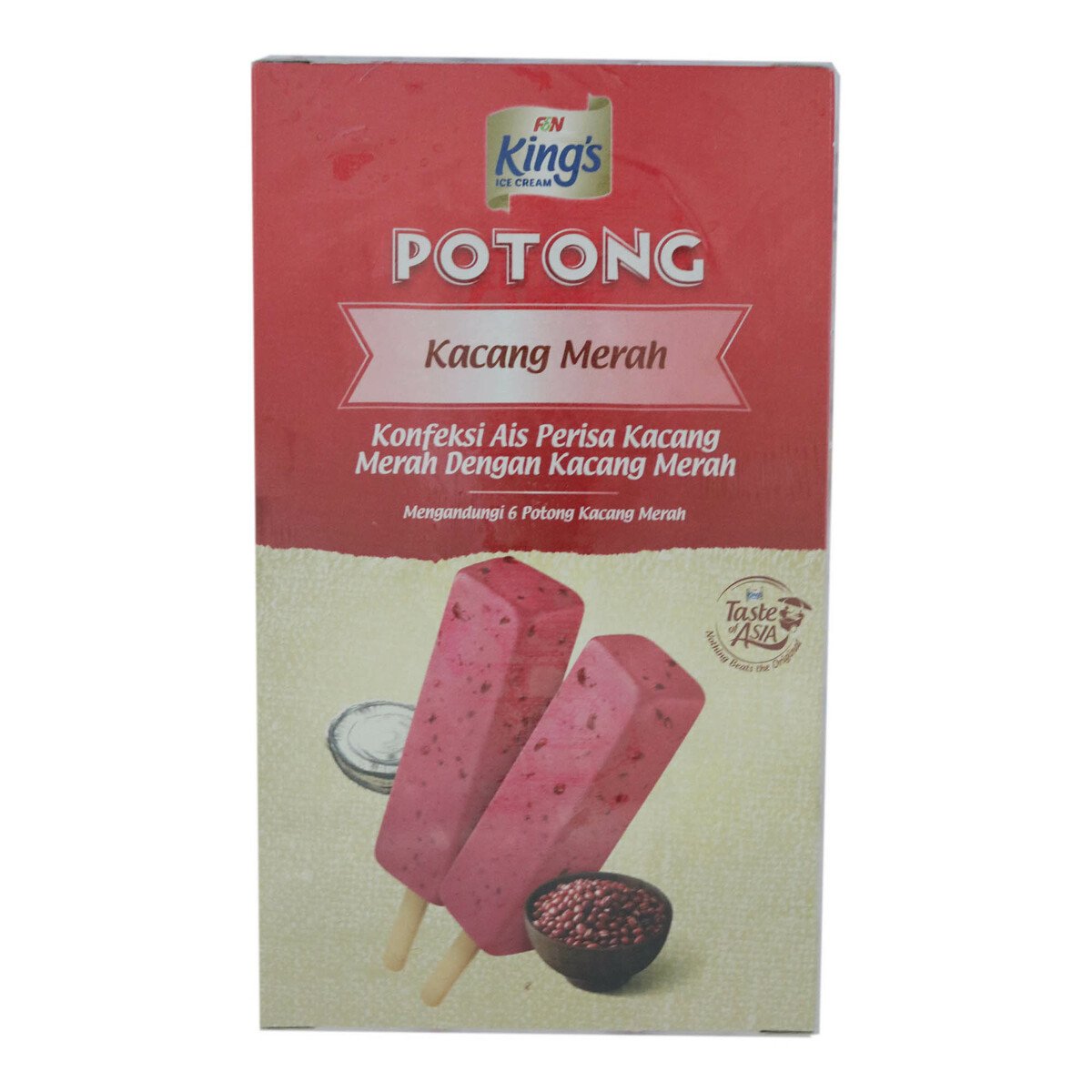 King's Potong Redbean Pack 6 x 60ml