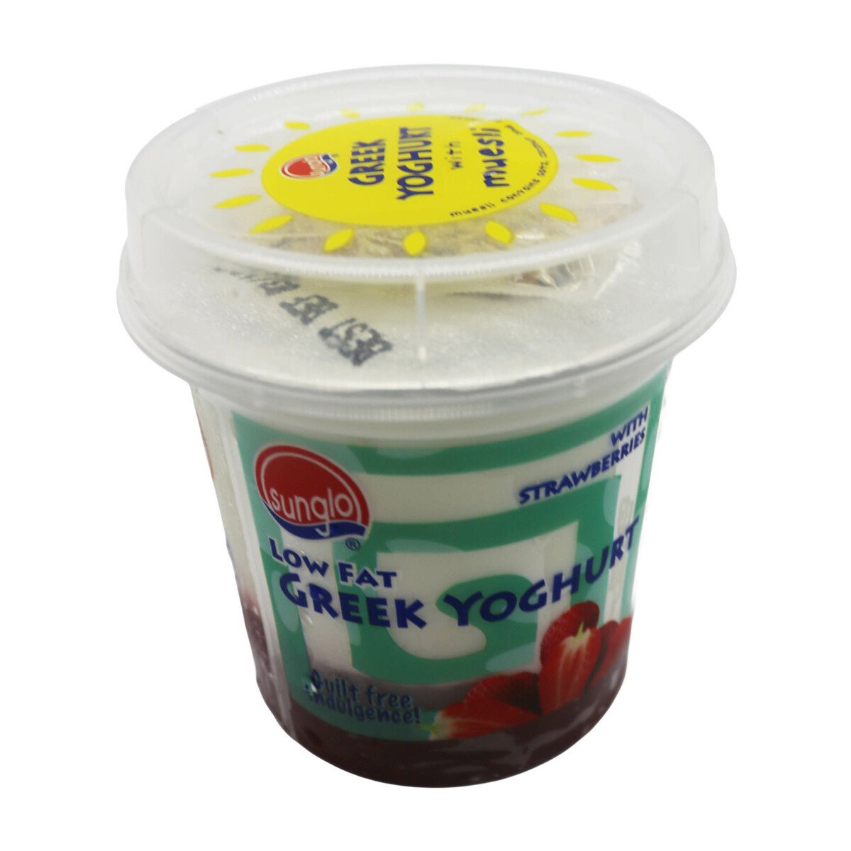 Sunglo Low Fat Strawberry Greek Yoghurt 135g