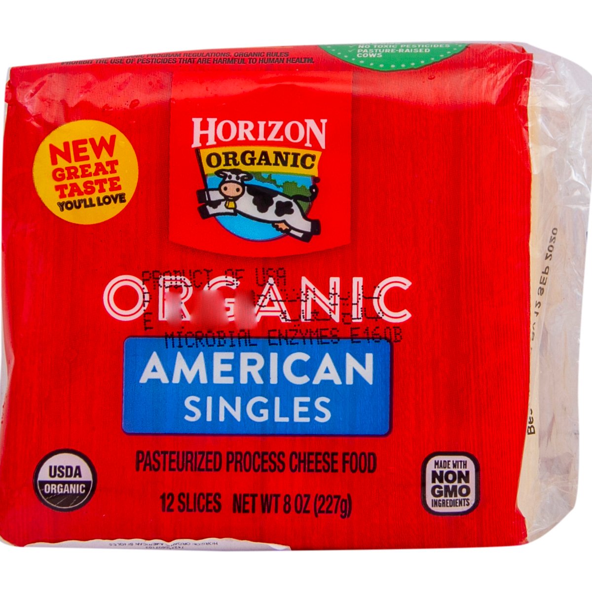 Horizon Organic Cheese American Singles 227 g