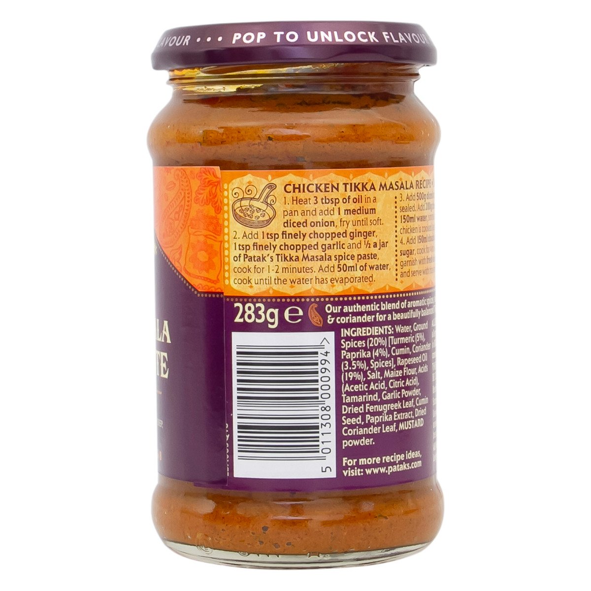Patak's Tikka Masala Spice Paste 283 g