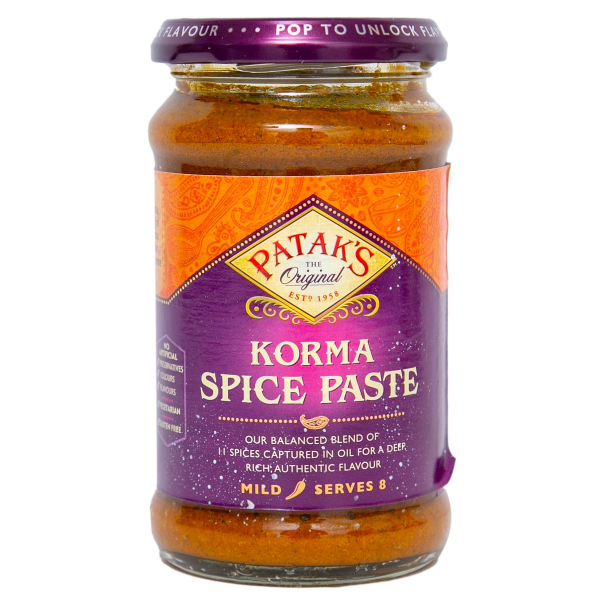Patak's Korma Spice Paste Mild 290 g