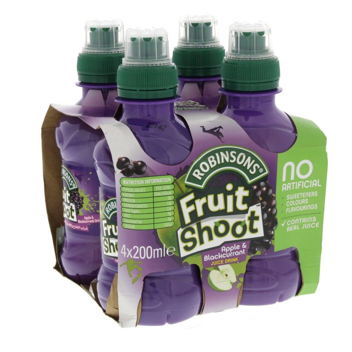 Robinsons Fruit Shoot Apple And Blackcurrant Drink 4 x 200 ml