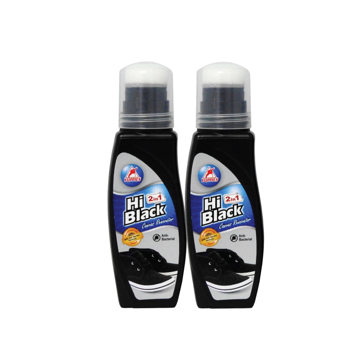 Yuppies Hiblack Shoe Polish 2 x 75ml