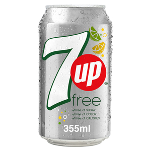 7UP Free Carbonated Soft Drink Can 355 ml