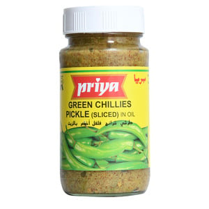 Priya Green Chillies Pickle In Oil 300 g