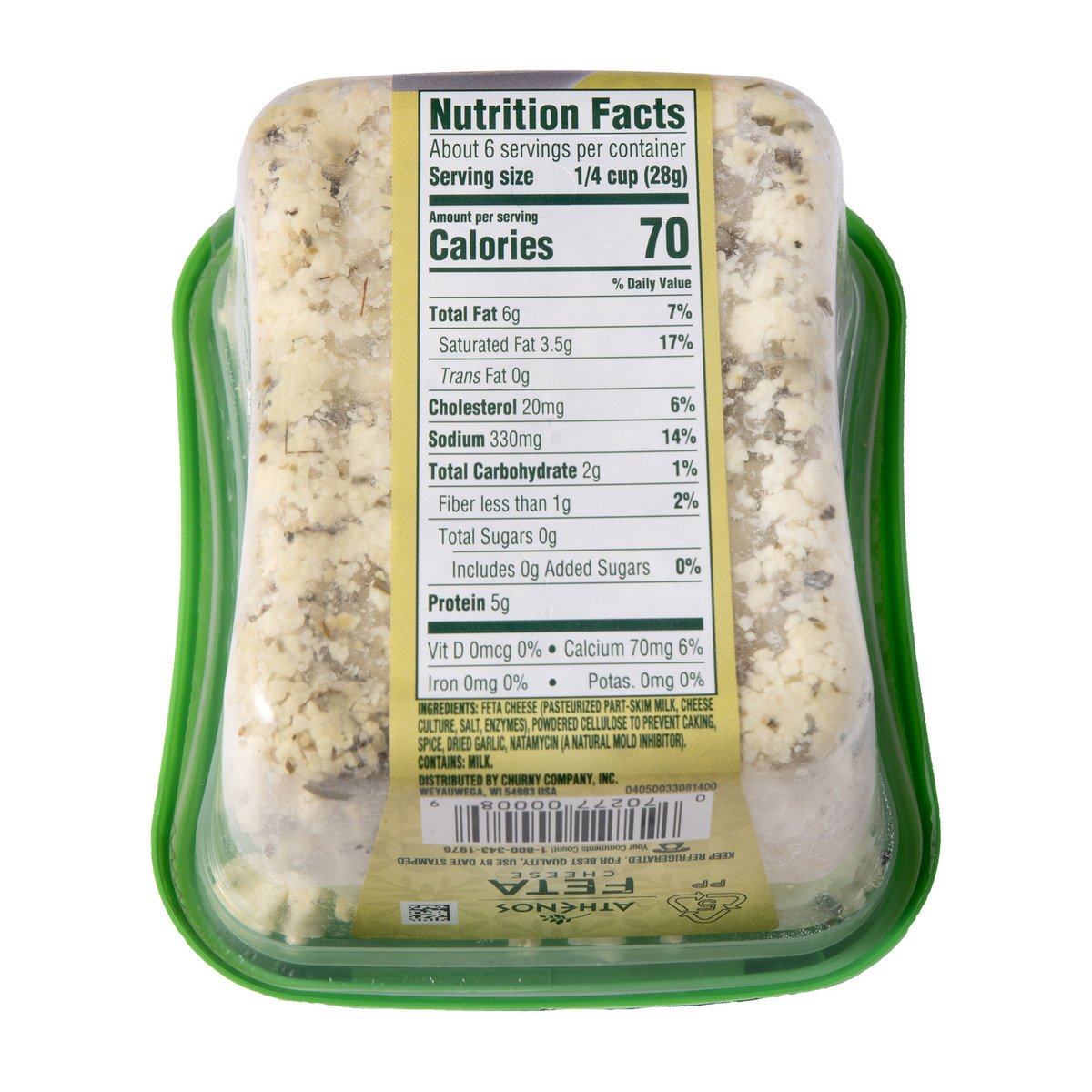 Athenos Feta Cheese Crumbled Garlic & Herb 170 g