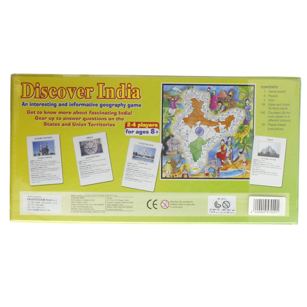 Frank Discover India Game