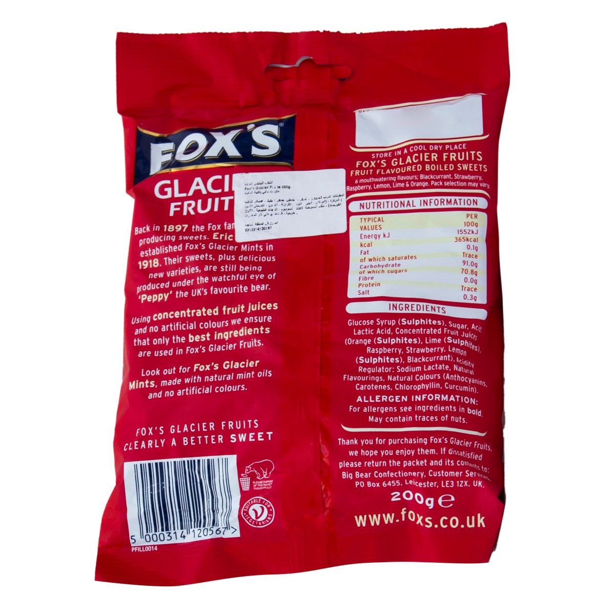 Fox's Glacier Fruits 200 g