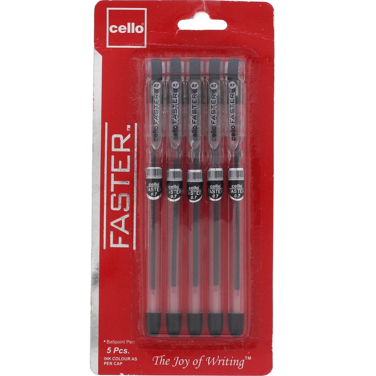 Cello Faster Ball Pen Black 5's