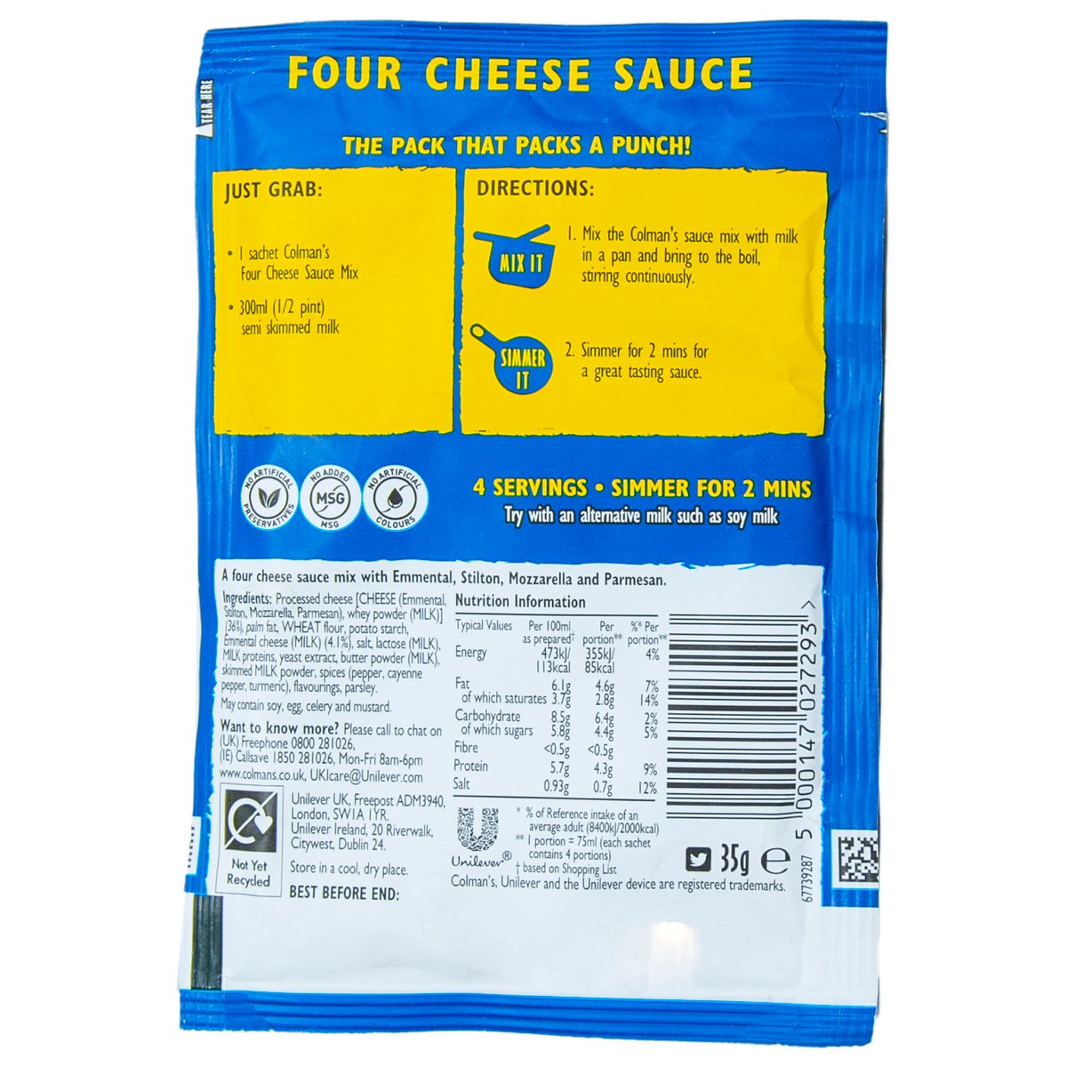 Colman's Four Cheese Sauce 35 g