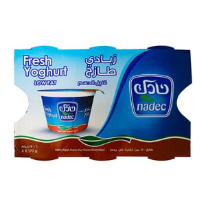 Nadec Fresh Yoghurt Low Fat 6 x 170 g