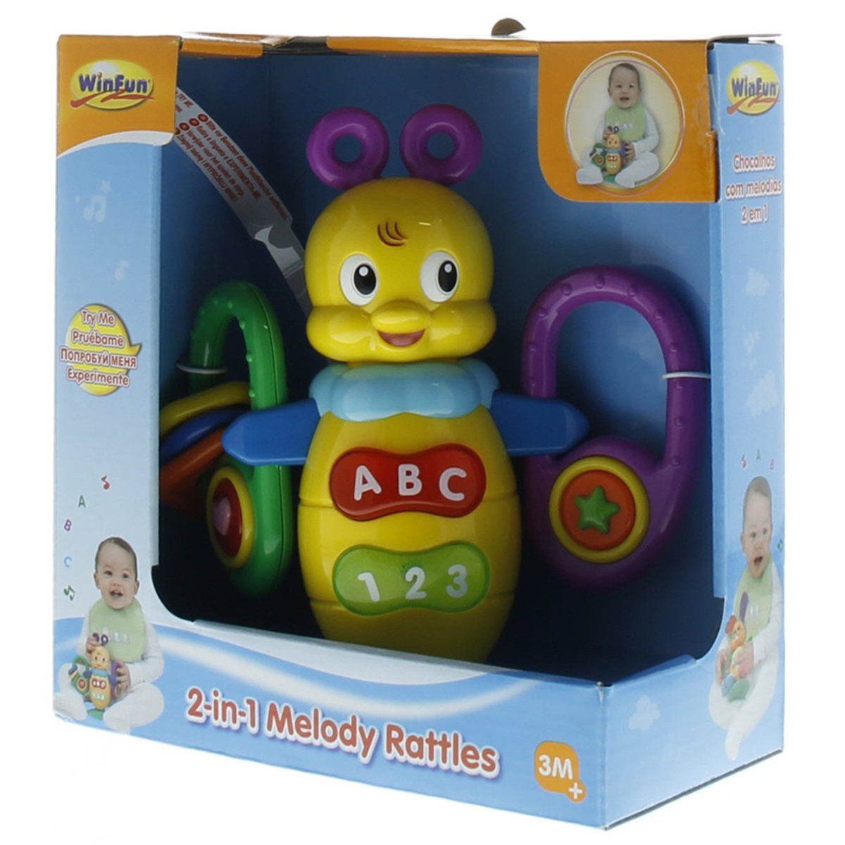 Winfun 2 in 1 Melody Rattles