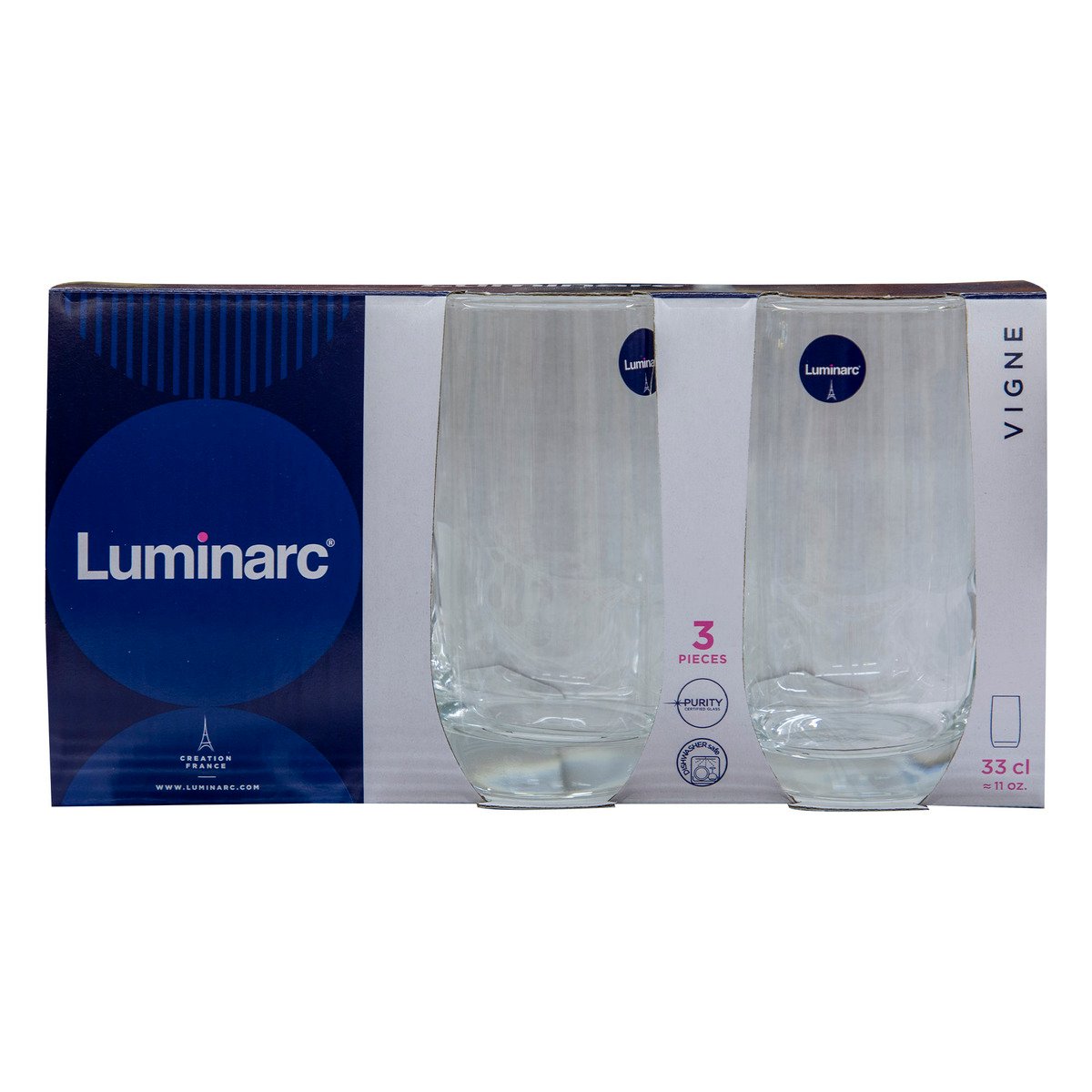 Luminarc K3 Vigine Tumbler 33cl 3pcs Online At Best Price Glasses Lulu Ksa 4327