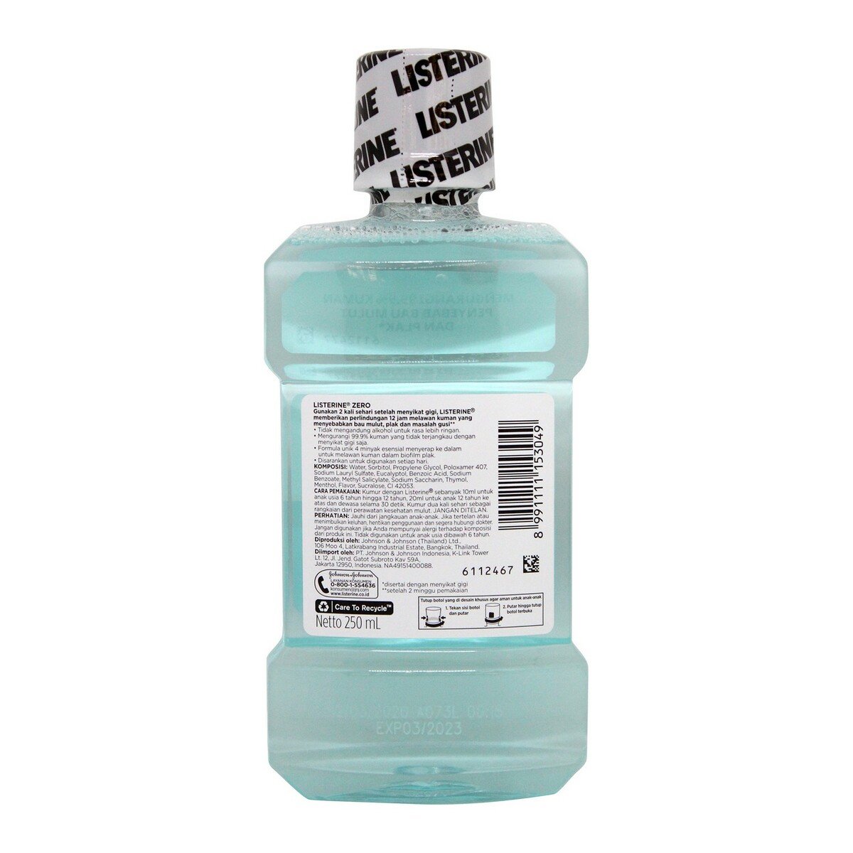 Listerine Obat Kumur Zero 250ml