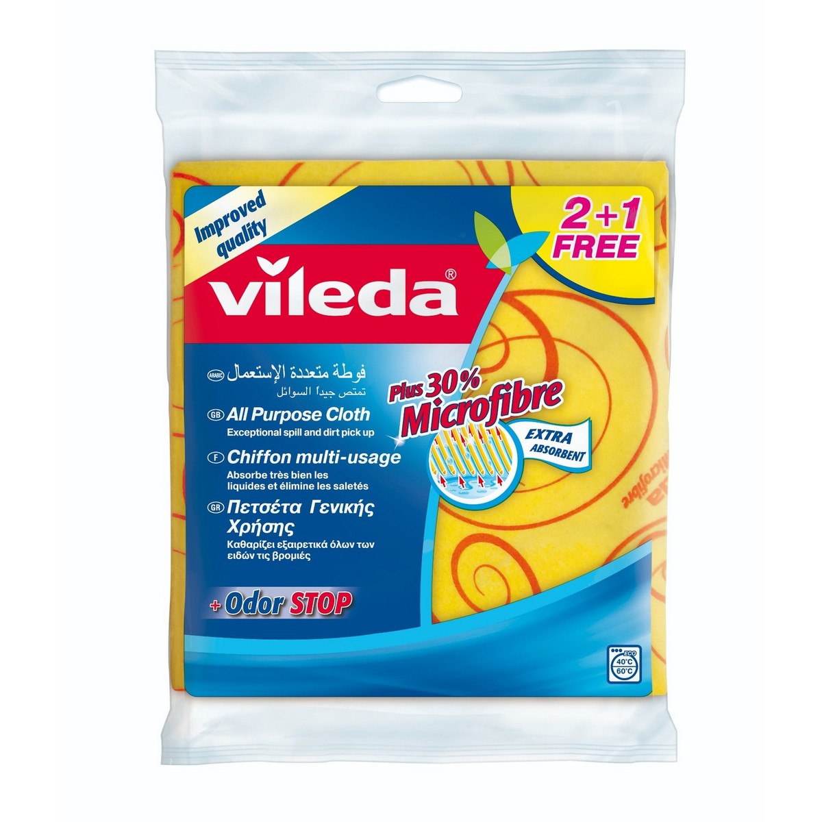 Vileda Floor Cloth Easy Clean Cleaning and Drying Cloth 1pc