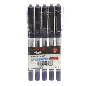 Uniball Eye Micro Pen Blue 5Piece