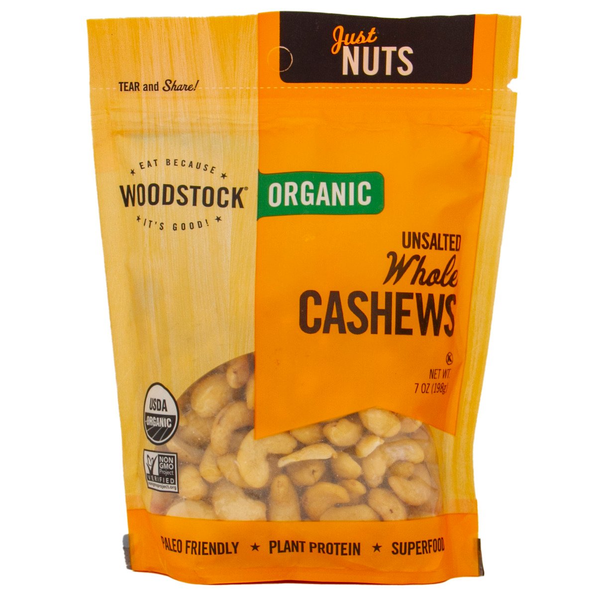 Woodstock Organic Cashew Nut 198 g