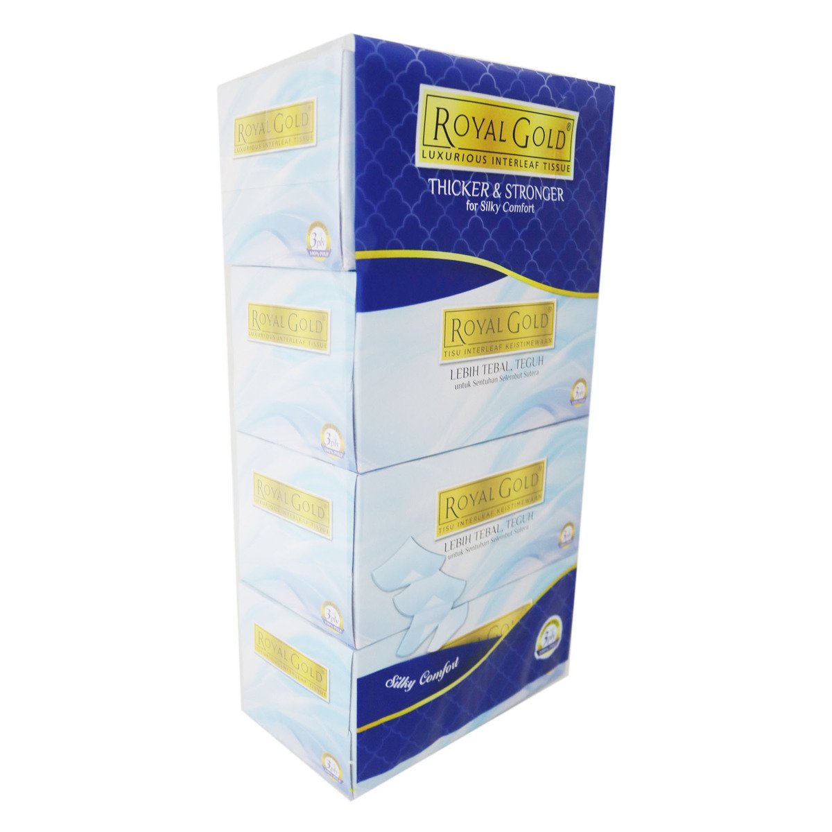 Royal Gold Luxury Facial Tissue 4 x 110sheets