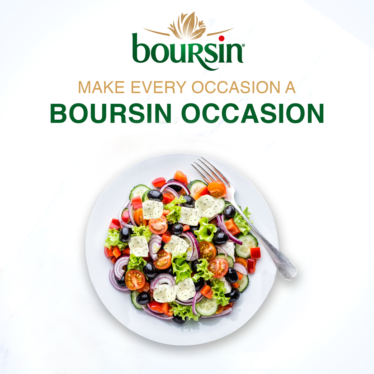 Boursin salade & apéritif Ail & fines herbes (120 g)  La Belle Vie :  Courses en Ligne - Livraison à Domicile