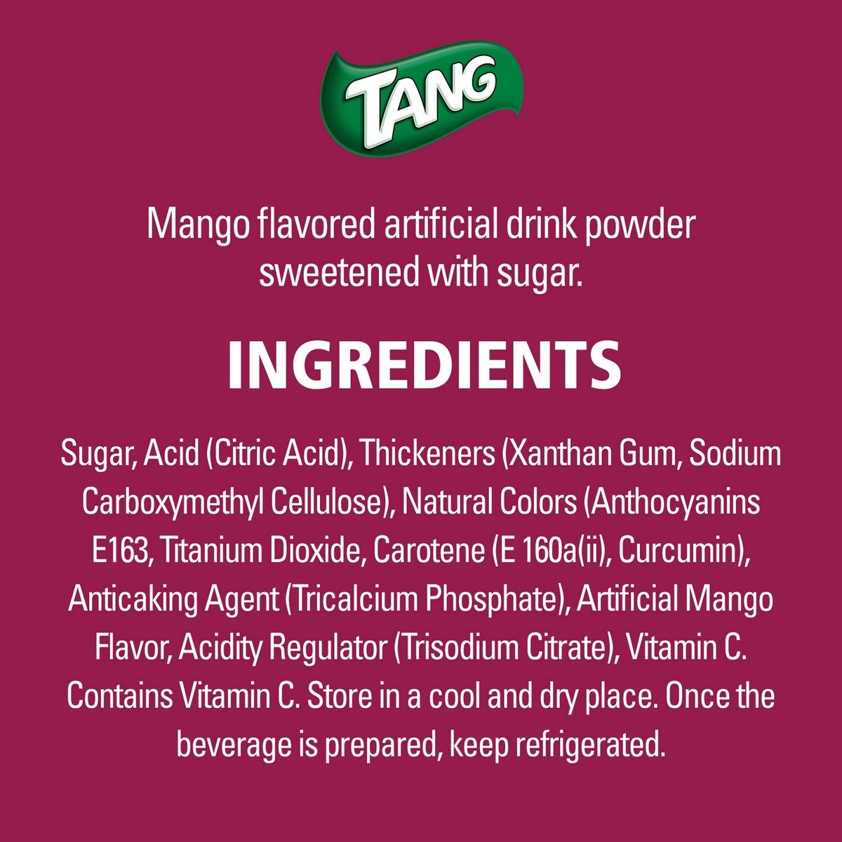 Tang Mango Instant Powdered Drink 1.5 kg