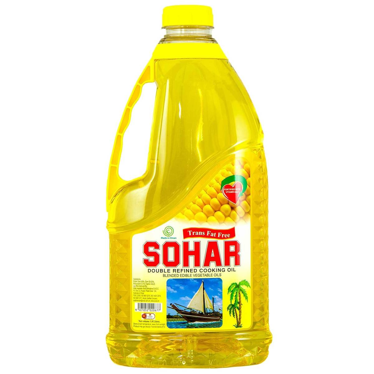 Sohar Double Refined Cooking Oil 1.8lt