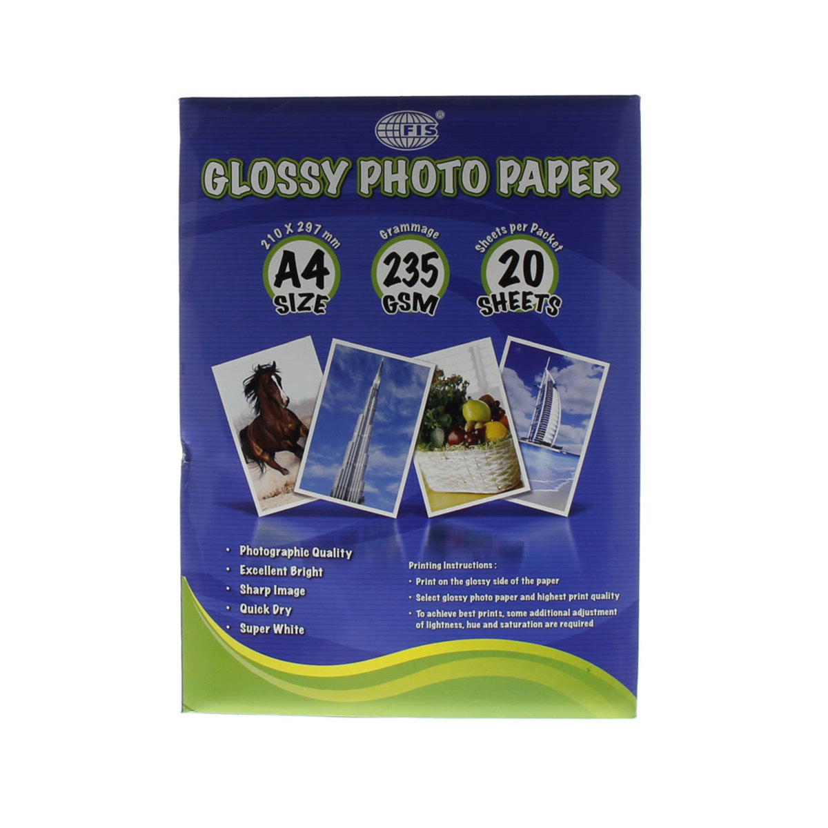 Fis GlossyPaper A4 235GSM 20sheet