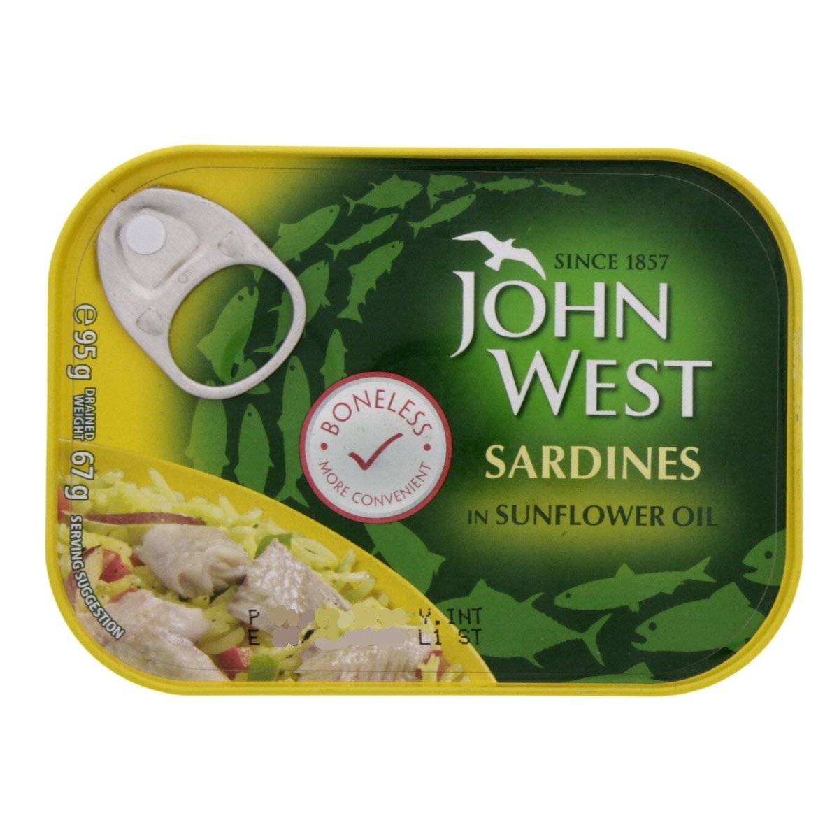 John West Boneless Sardines In Sunflower Oil 95 g