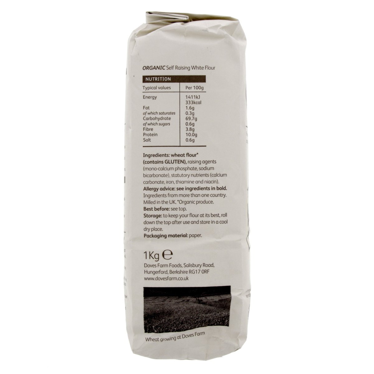 Doves Farm Organic Self Raising White Flour 1 kg