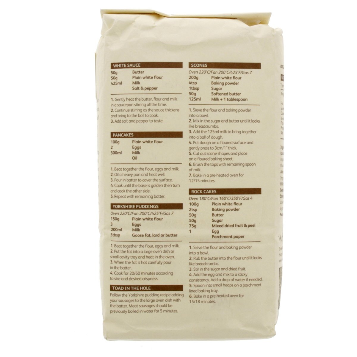 Dove Farm Organic Plain White Flour 1 kg