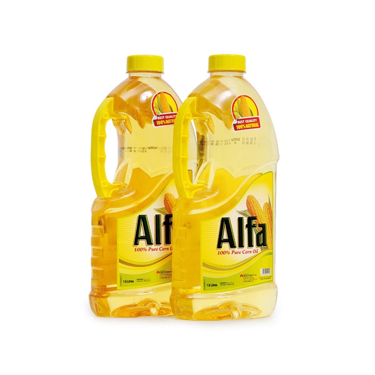 Alfa 100% Pure Corn Oil 1.8 Litre x 2 pcs