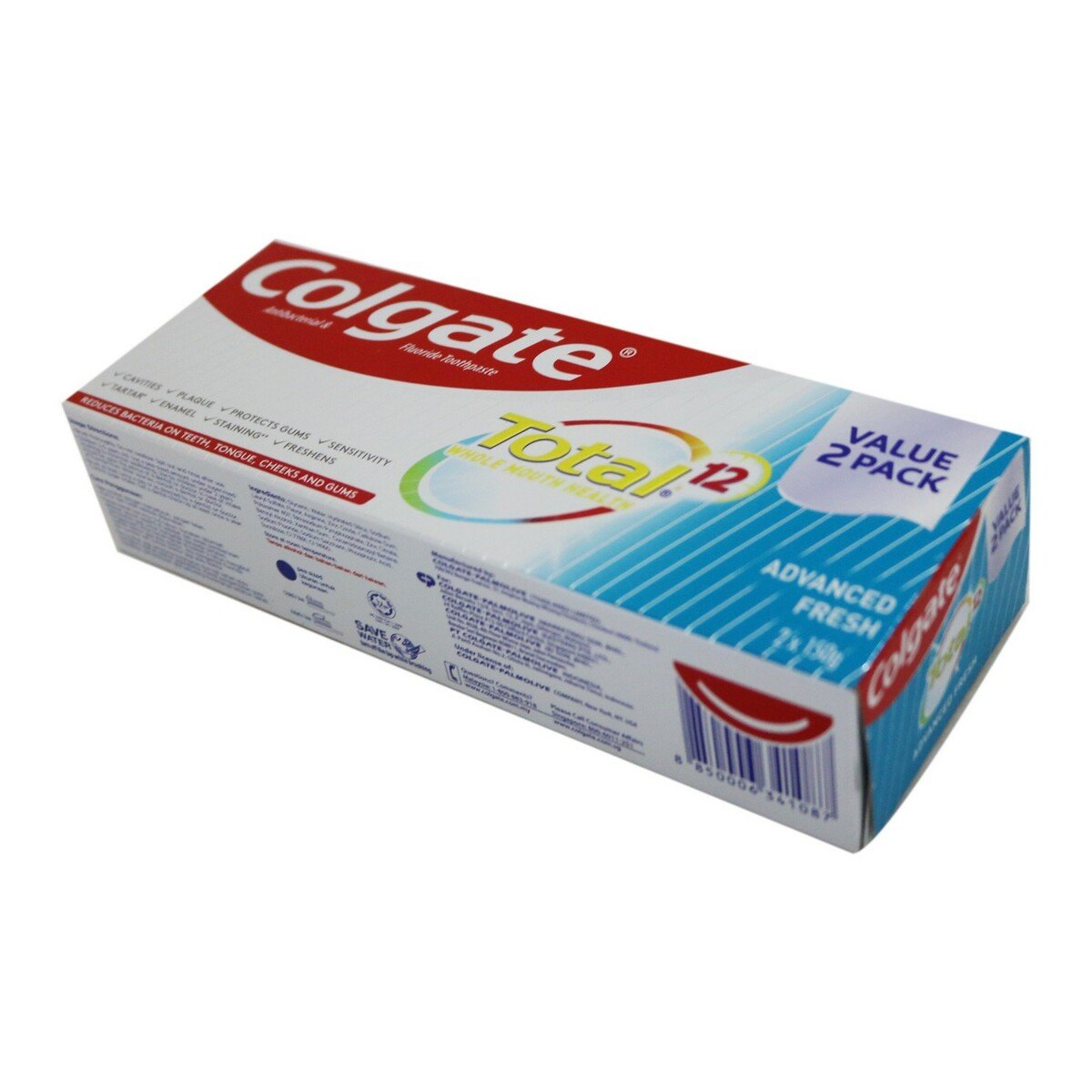 Colgate Toothpaste Total Advanced Fresh 2x150g